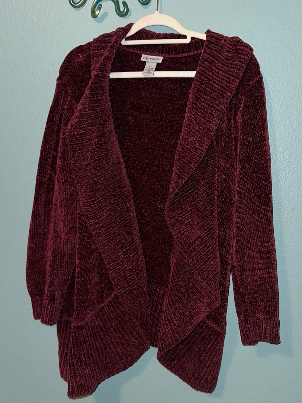 Burgundy cardigan